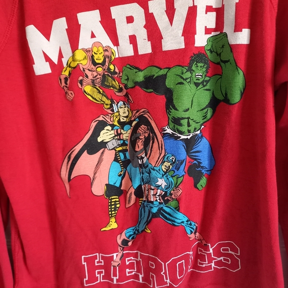 Women's long sleeve Marvel heroes shirt sweater comics SMALL S hulk thor iron - Picture 9 of 11